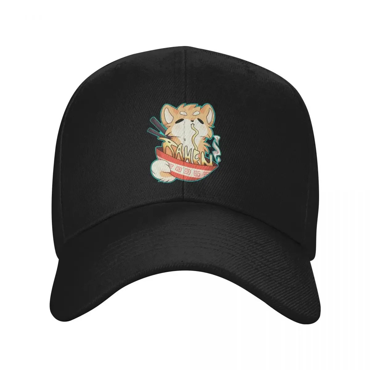 

Ramen Pup Baseball Cap Custom Cap derby hat Hip Hop Man Women's