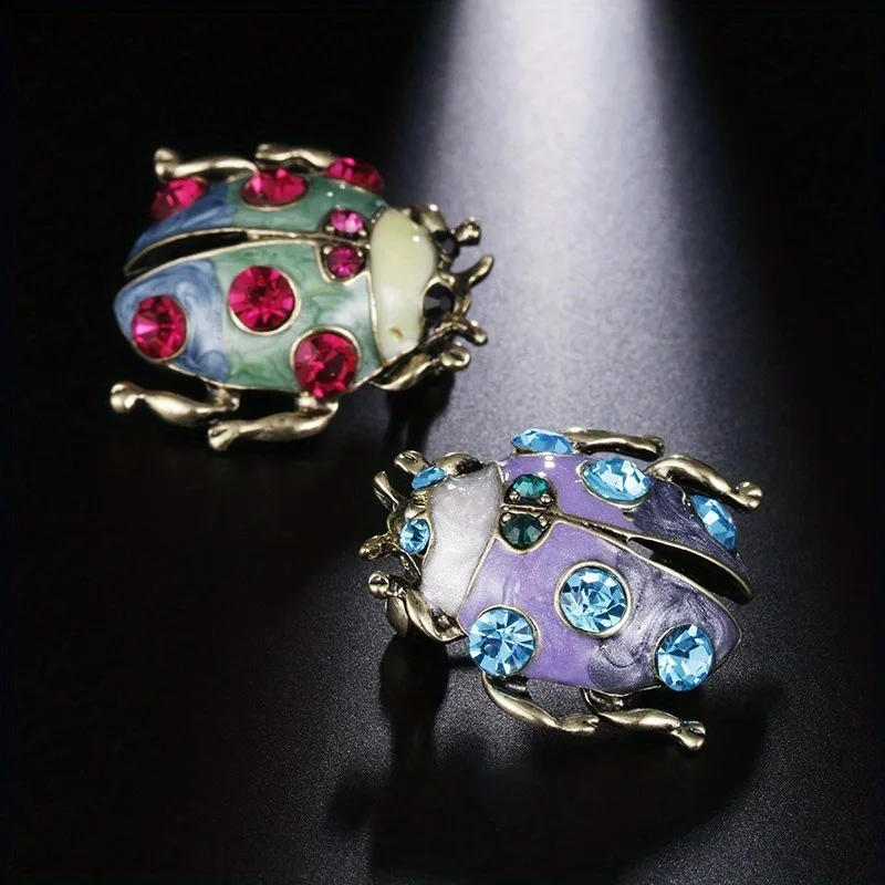 New Ladybug Alloy Brooch Fashion Beetle Animal Clothing Accessories