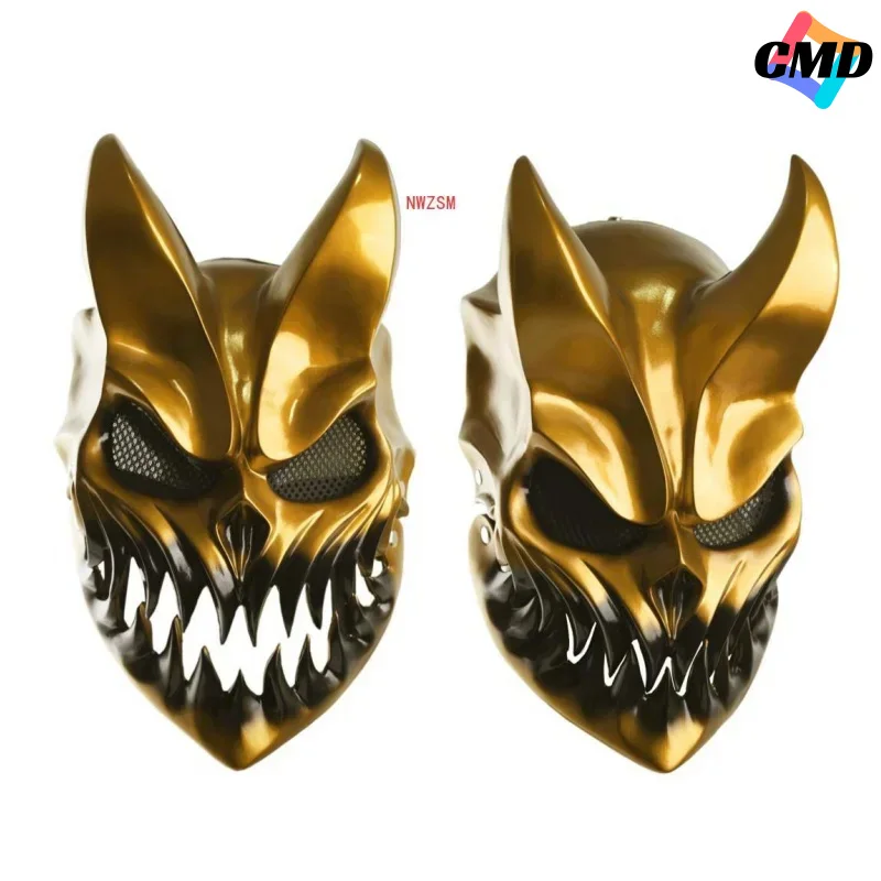 Cos Halloween Slaughter To Prevail Mask Deathmetal Kid of Darkness Demolisher Shikolai Demon Masks Brutal Deathcore Cosplay Prop