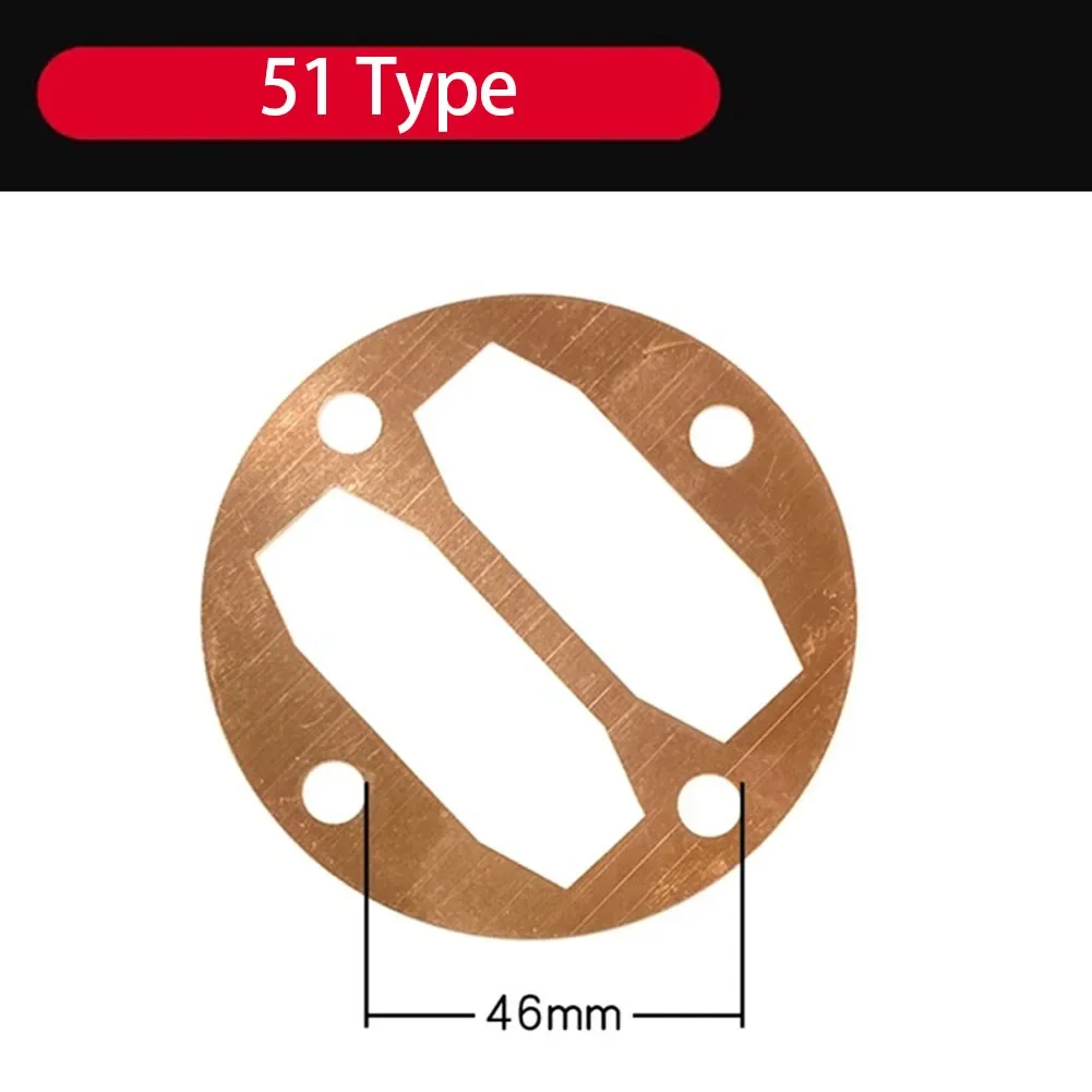 Gaskets Washers Valve Plate 3Pcs For Air Compressor 47 Type 65 Type 65 Type 5 Holes 95 Type Copper High Quality