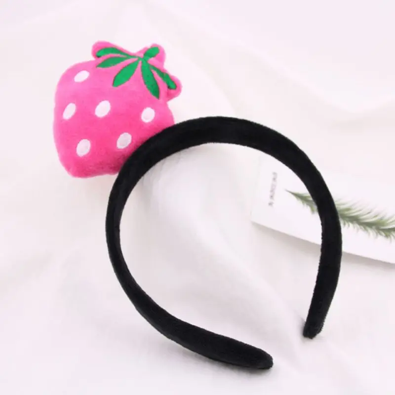 Child Kids Fruit Series Plush Cloth Wrapped Headband Colorful 3D Cartoon Wa Drop Shipping