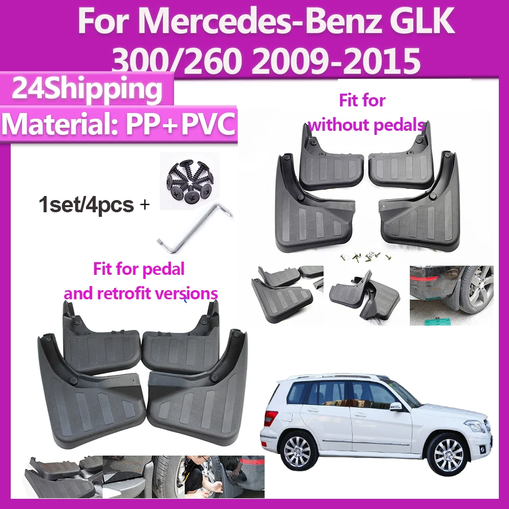 

Car Mud Flaps For Benz GLK 200 260 300 CLASS 2009-2015 Mudguards Splash Guards Fender Mudflaps Wheels Decorative Accessories