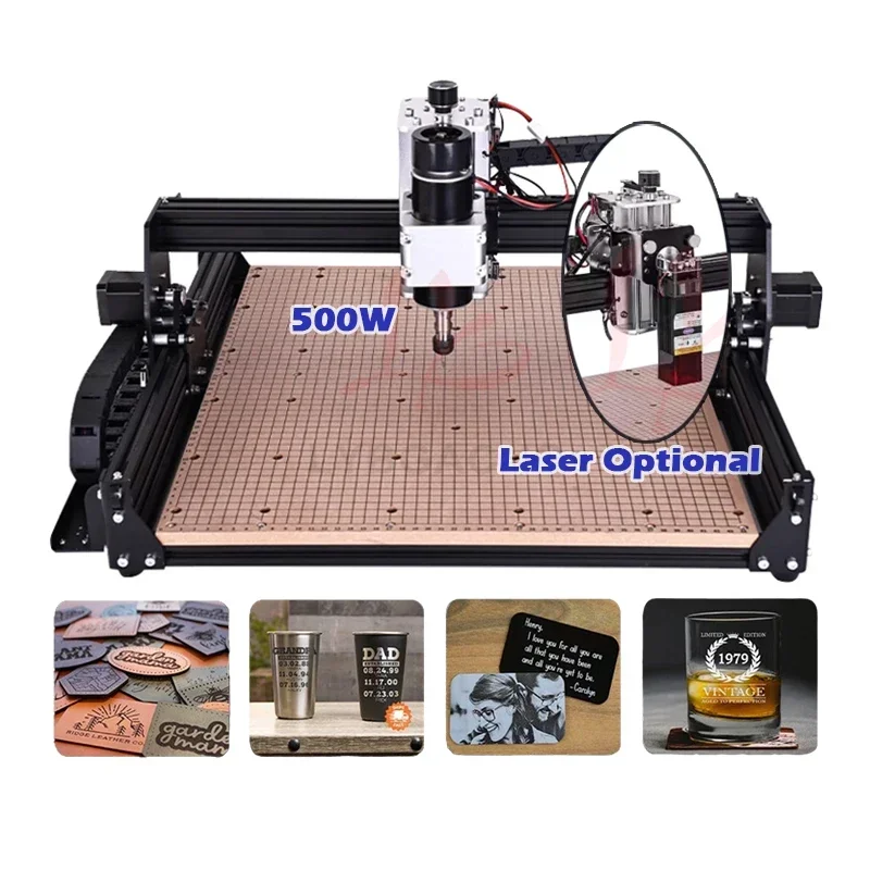 Workspace 370mm*370mm LY 4540 10W/20W Frame Structure Laser Engraving CNC Wood Router for Steel and Acrylic Cutting Machinery