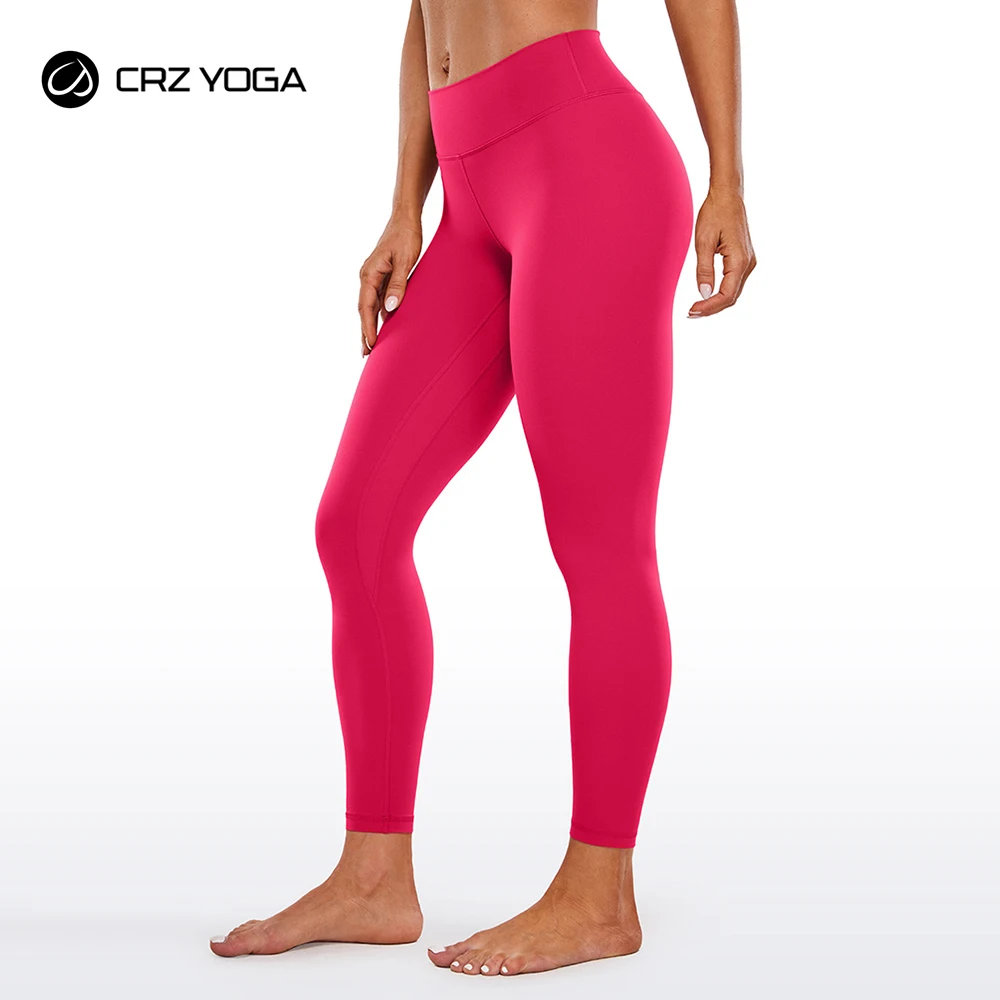 CRZ YOGA Women's Butterluxe Low Rise Workout Leggings 25 Inches - Comfy Buttery Soft Athletic Gym Lounge Yoga Pants