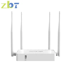 ZBT 12V Omni II Wifi Router USB Port WE1626 Long Range Home Wireless Network External Antenna MT7620N 64MB RAM 300Mbps Pоутер