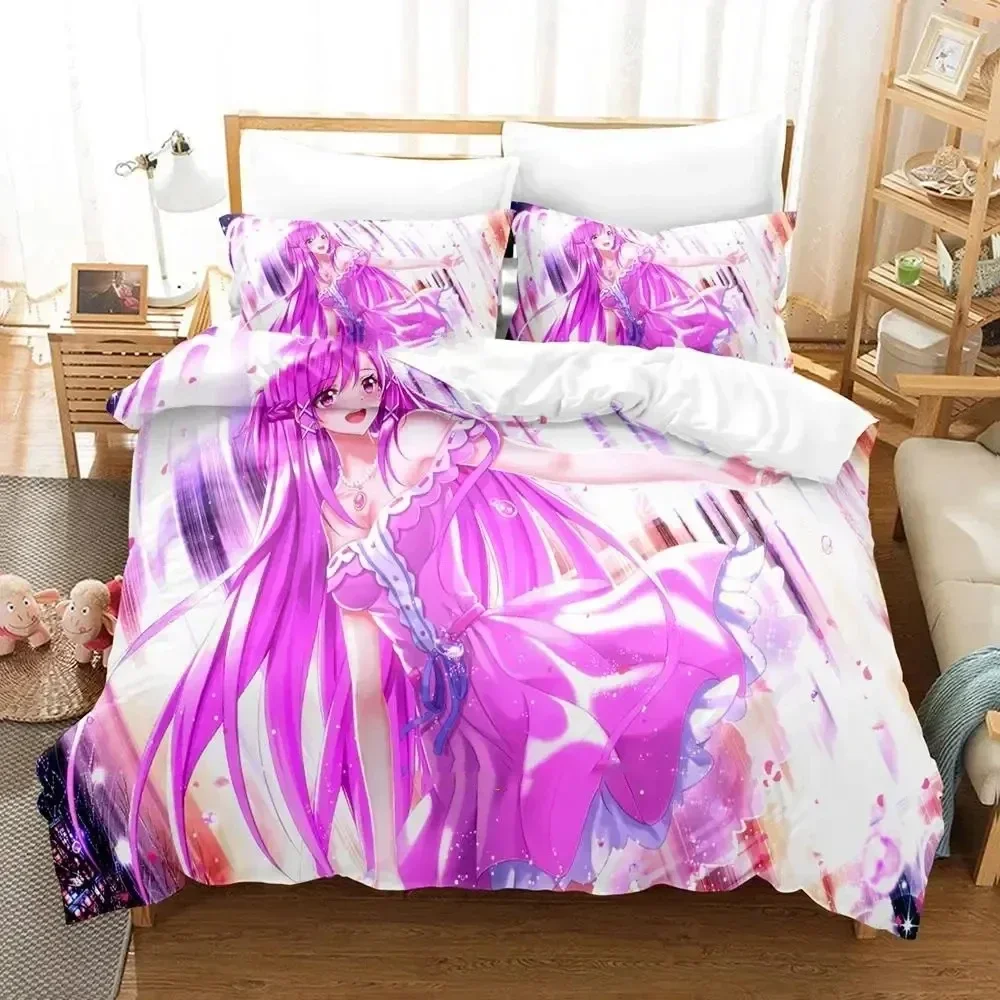 

3D Printed Anime Cupid's Chocolates Bedding Set Printed Bed Set With Pillowcase Duvet Cover Soft Queen King Size Bedclothes Home