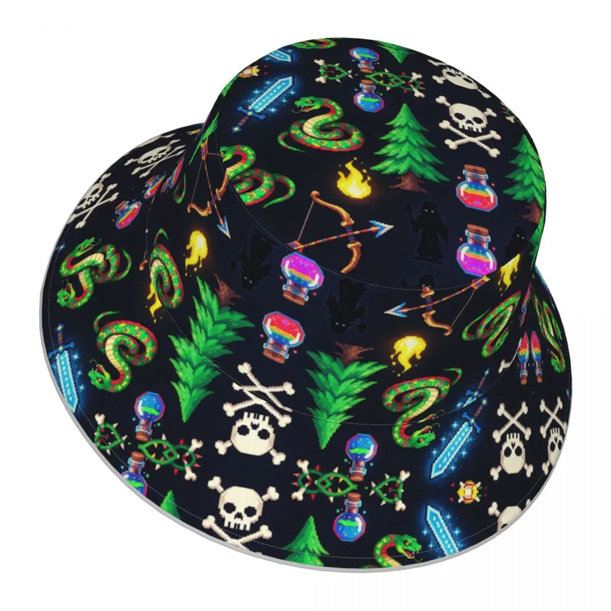 Runescape Player Killing Bundle Women Men Sunscreen Shade Caps Reflective Bucket Hat Summer Hats Fisherman Hat Foldable