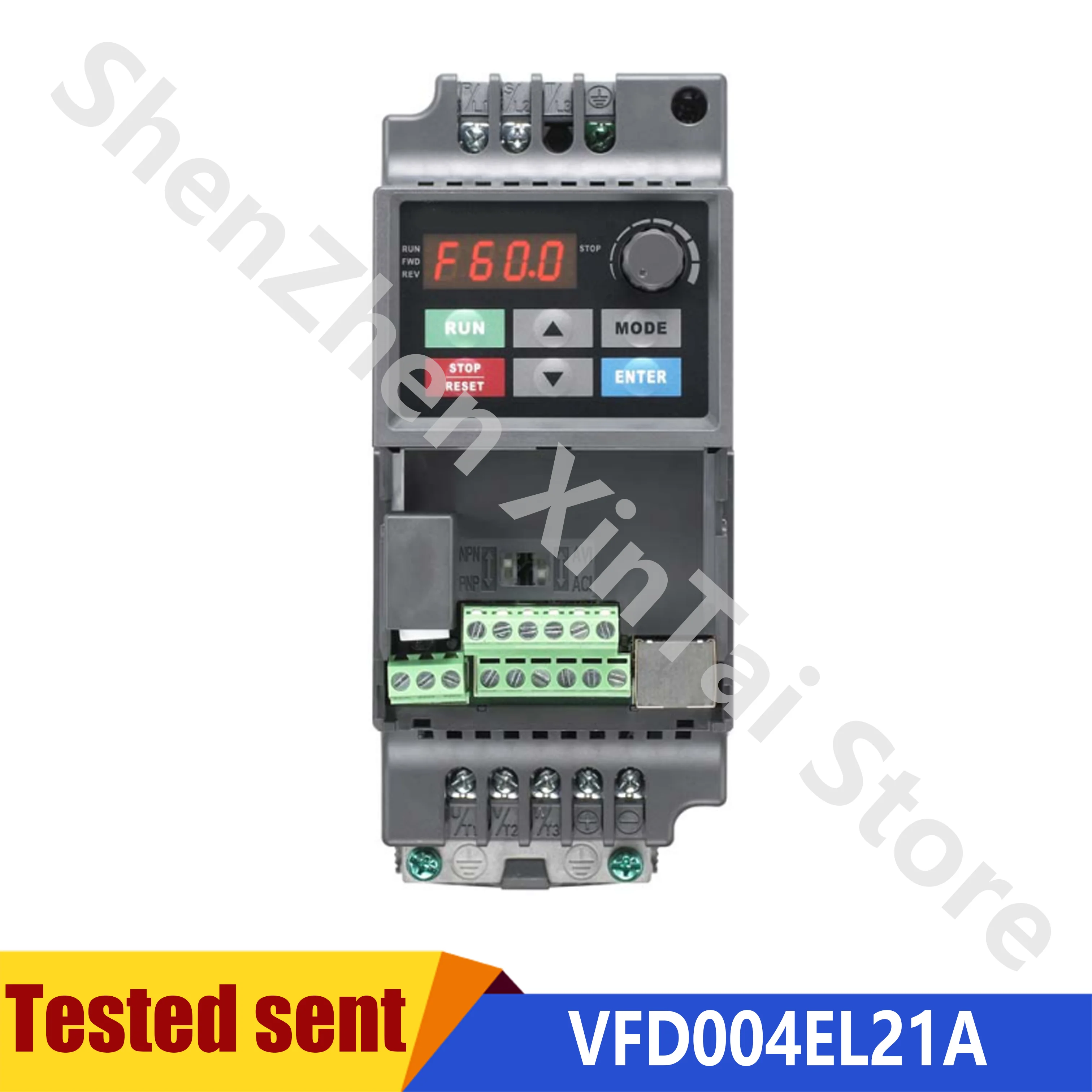

Spot New As VFDS-E series inverter VFD004EL21A 0.4 KW 220 v physical figure had been test package