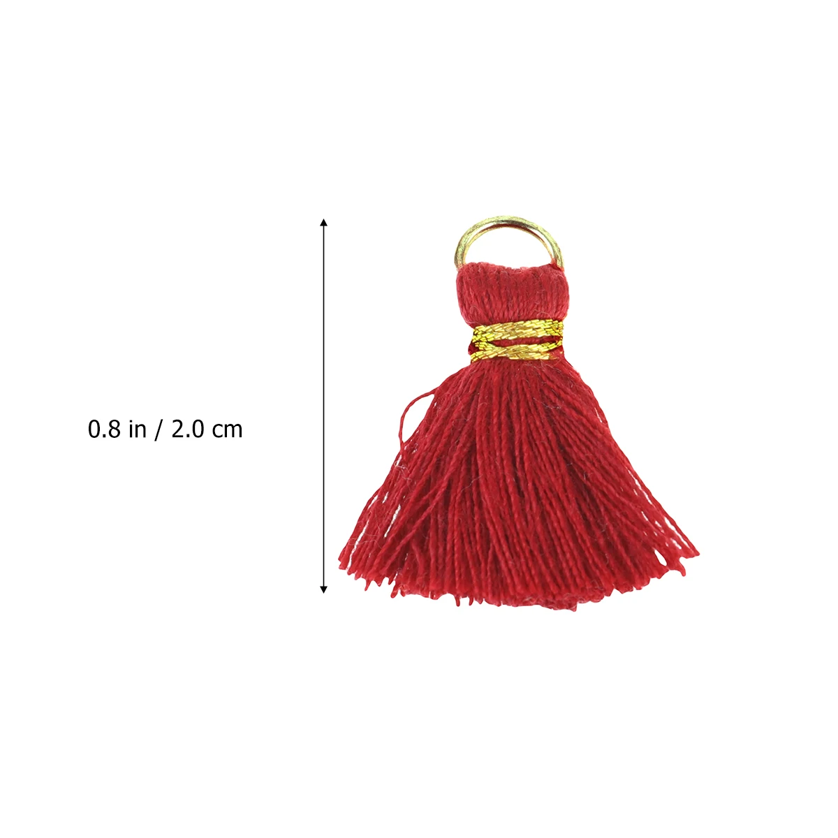 

100 Pcs Small Tassel Accessories Artificial Silk Pendant Key Chain Decor Bracelet Necklace DIY Jewelry Making Craft