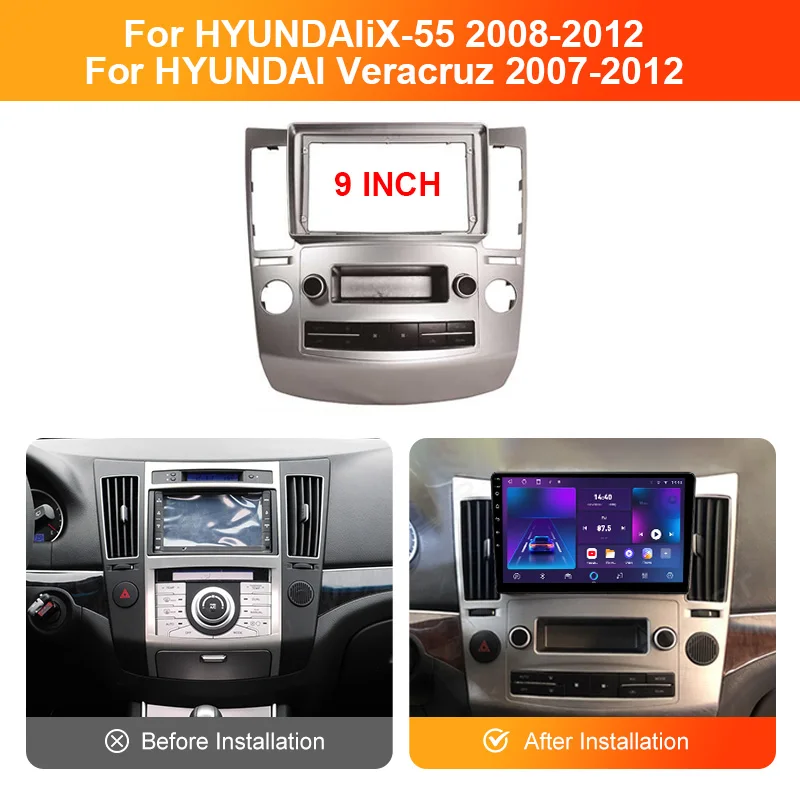 Car radio DVD Installation Fascias Panel For HYUNDAI VERACRUZ iX55 2007-2015 Audio Dash Fit Panel Dash Trim Kit Frame