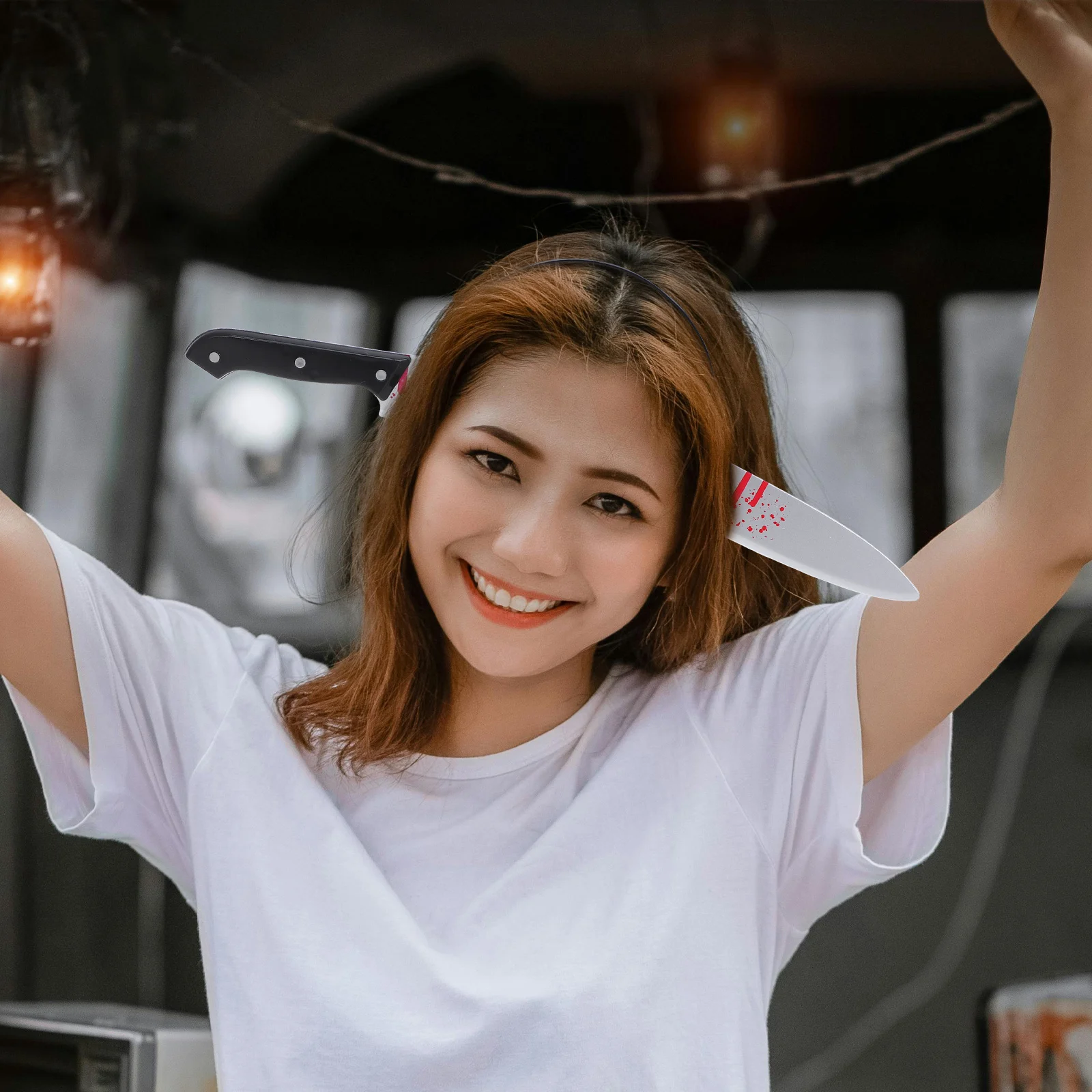 Halloween Trick Hair Hoop Creepy Headband for Costumes Party Accessories Lightweight Comfortable Wear Creative Gift Ideas