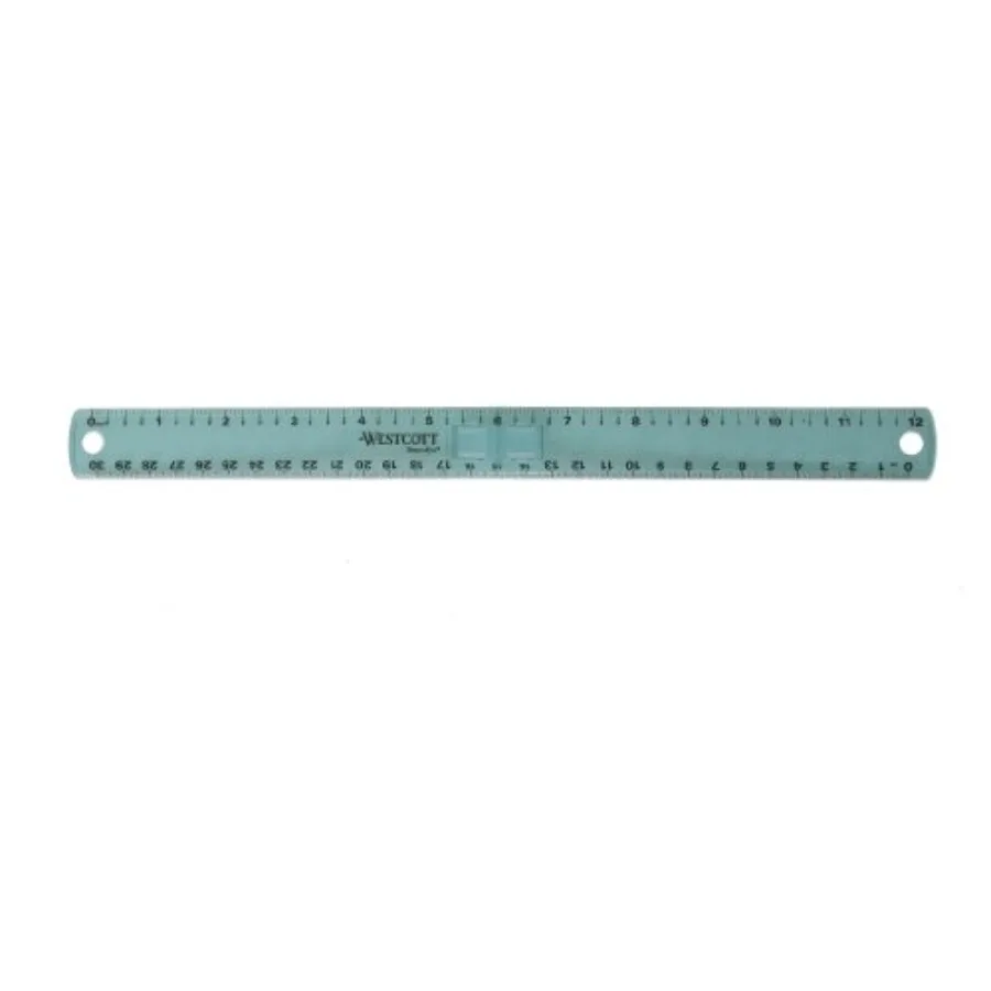 Plastic folding ruler for office use, durable plastic material, assorted colors, compact and portable design