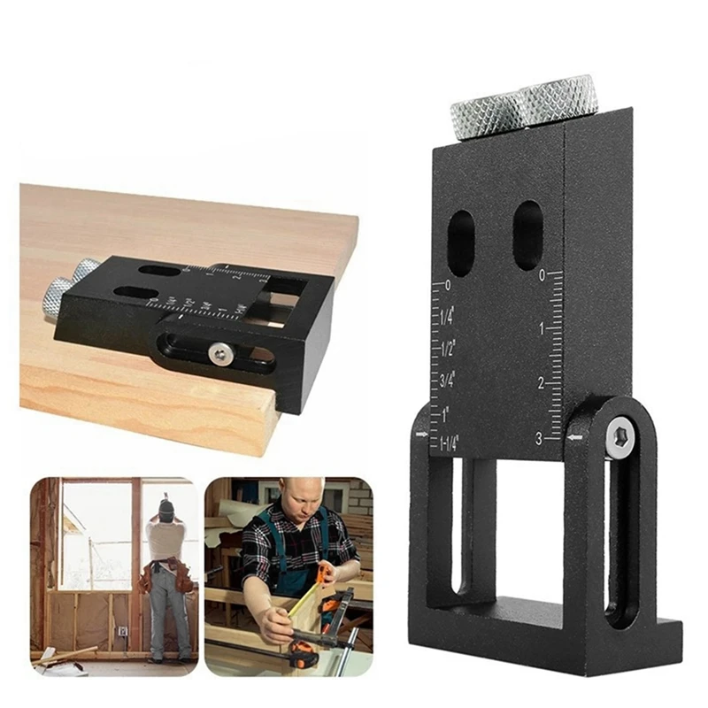 Carpintaria Oblíqua Hole Locator, Ferramentas De Carpintaria, Ângulo De 15 Graus, 8 Pcs