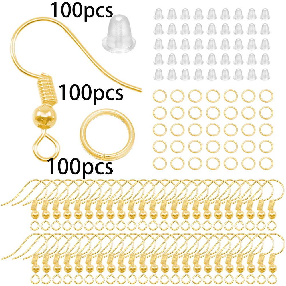 210-400 teile/schachtel Schmuck Machen Kits Karabinerverschluss Offene Biegeringe End Crimps Perlen Box Handgemachte DIY Armband Halskette Erkenntnisse