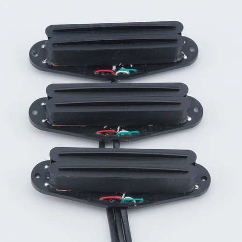 FLEOR-Juego de pastillas SSS de 3 uds., carril de guitarra de tamaño de bobina única, pastilla Humbucker, carriles dobles calientes de cerámica para piezas de guitarra eléctrica ST