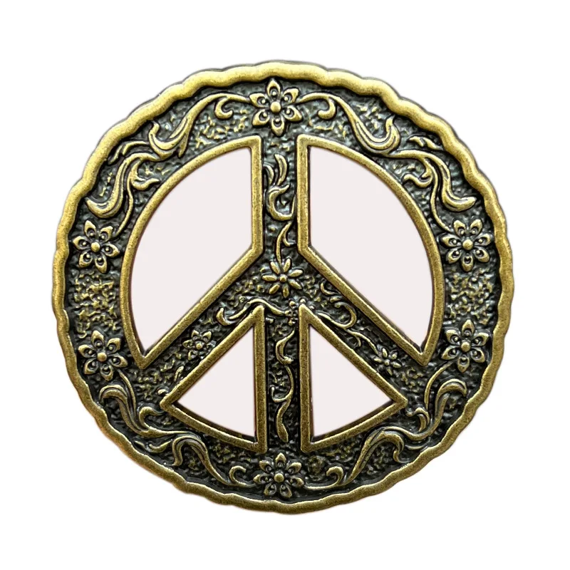 

Zinc alloy and flat logo belt buckle Western cowboy style