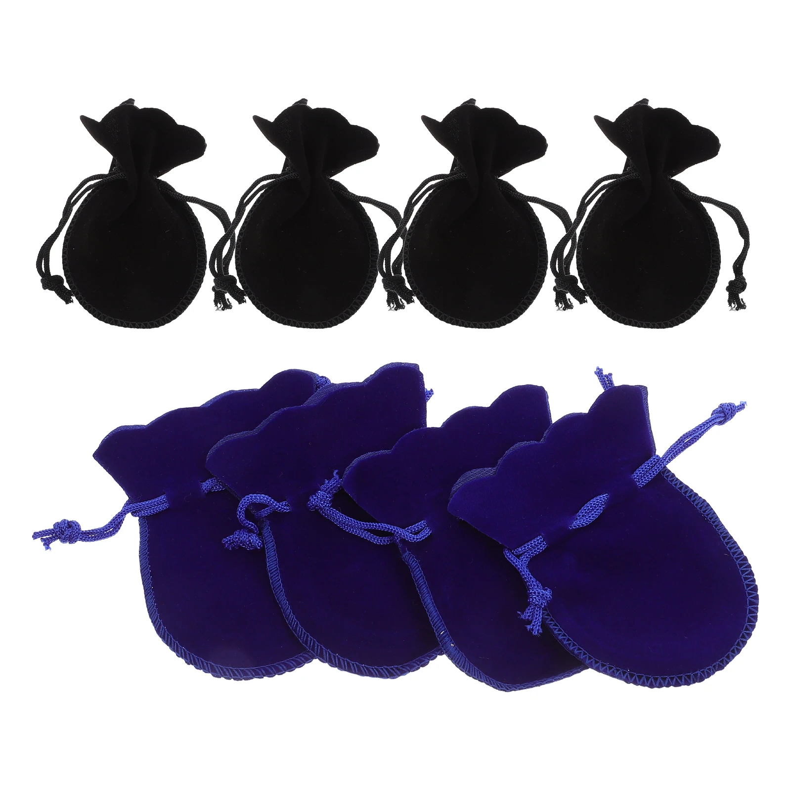 

20pcs Jewelry Packaging Bags Small Drawstring Gift Sachet Flannel Bulk Bag For Rings Earrings Necklace Storage Wedding Favors