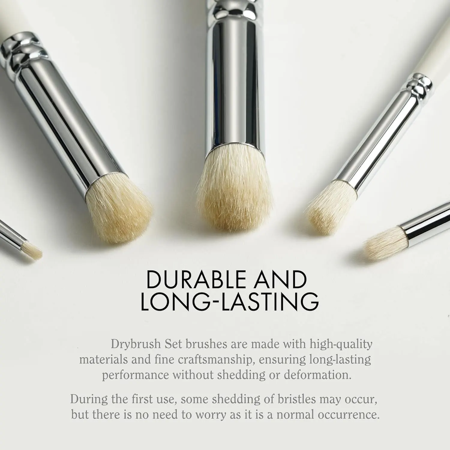 مجموعة فرش طلاء مصغرة مكونة من 3/6 قطع من شعر الماعز الفاخر - مجموعة فرشاة جفاف مقببة لمنمنمات المقياس - أدوات حرفية بمقبض خشبي