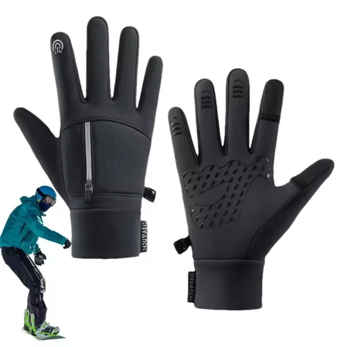 

Cycling Gloves For Men And Women Outdoor Windproof Full Finger Gloves Pocket Design Screen Touch Cycling Gloves For Sports