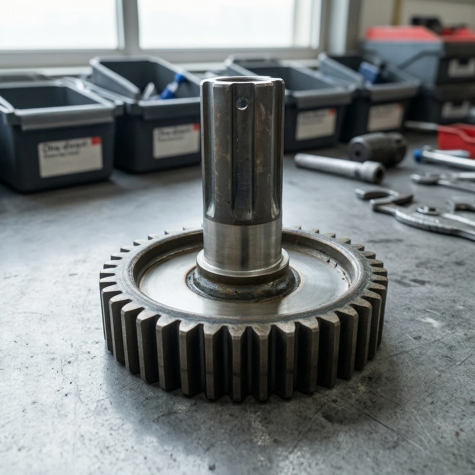 Winch Gear Metal Drive Gear Winch Component Long-Lasting Hardware Rugged for Technicians, Equipment Servicing