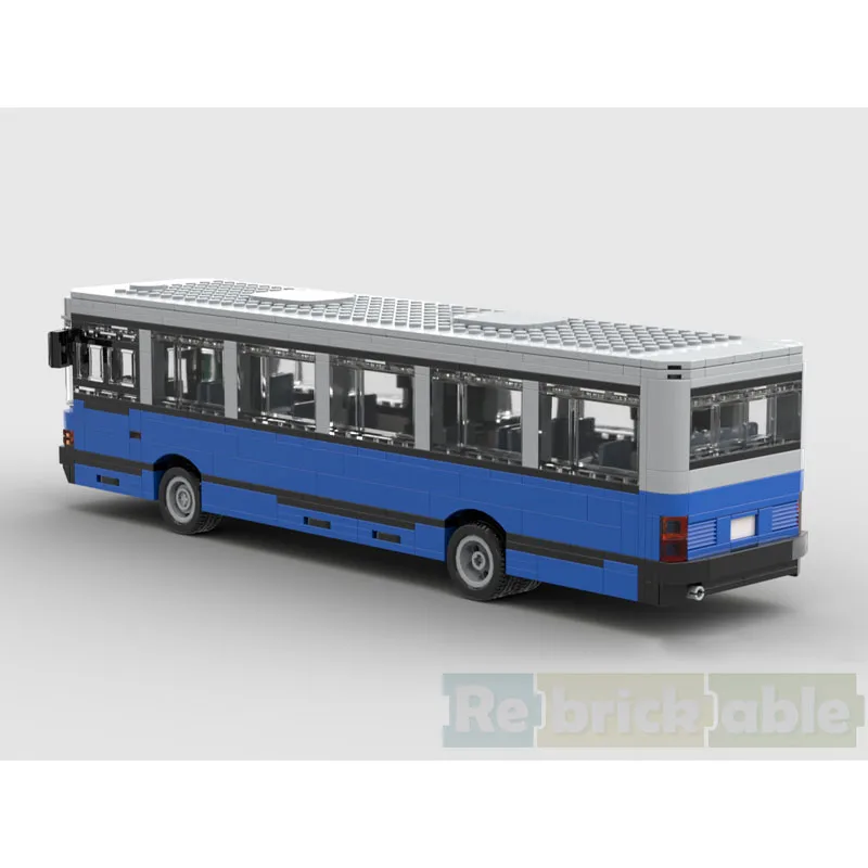 

MOC-196689 City Traffic Bus Building Block Model 1038 Parts MOC Creative Boys Children's Birthday Christmas New Year Toy Gift