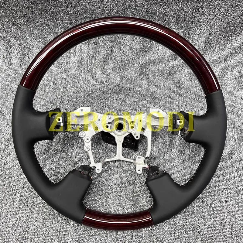 Customized high-quality wood steering wheel suitable for Toyota Crown Alpha 20/30 VELLFIRE series