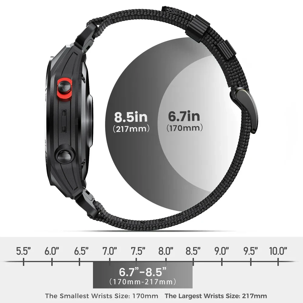 22 مللي متر 26 مللي متر حزام ساعة رياضية من النايلون لـ Garmin Fenix E 8 7 7X Pro 6 6X 5 5X/Enduro 3 2/Epix/Tactix 8 أساور سريعة الإصدار