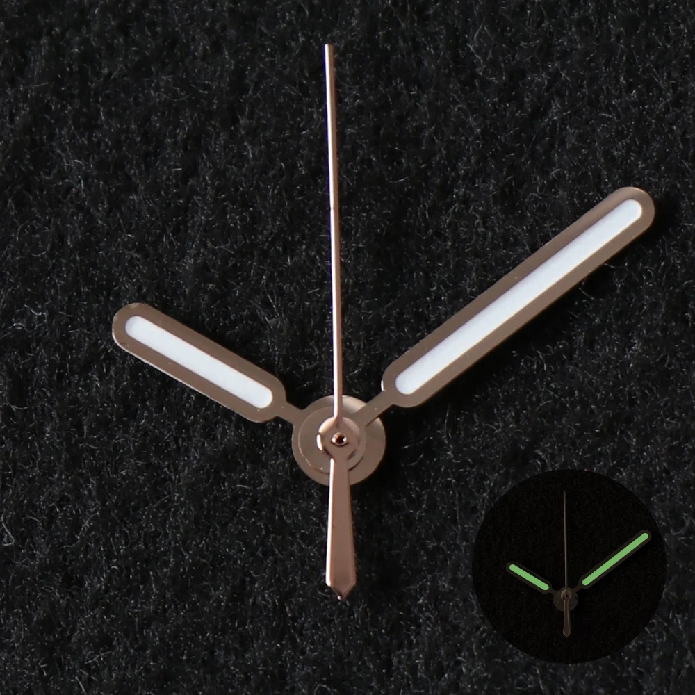 8.5*12.5*12.5mm NH35 Lancetta Dell'orologio per Seiko Nautilus NH35 NH36 Movimento Orologio Ago Lancette Verde Lume Argento Accessori Vintage