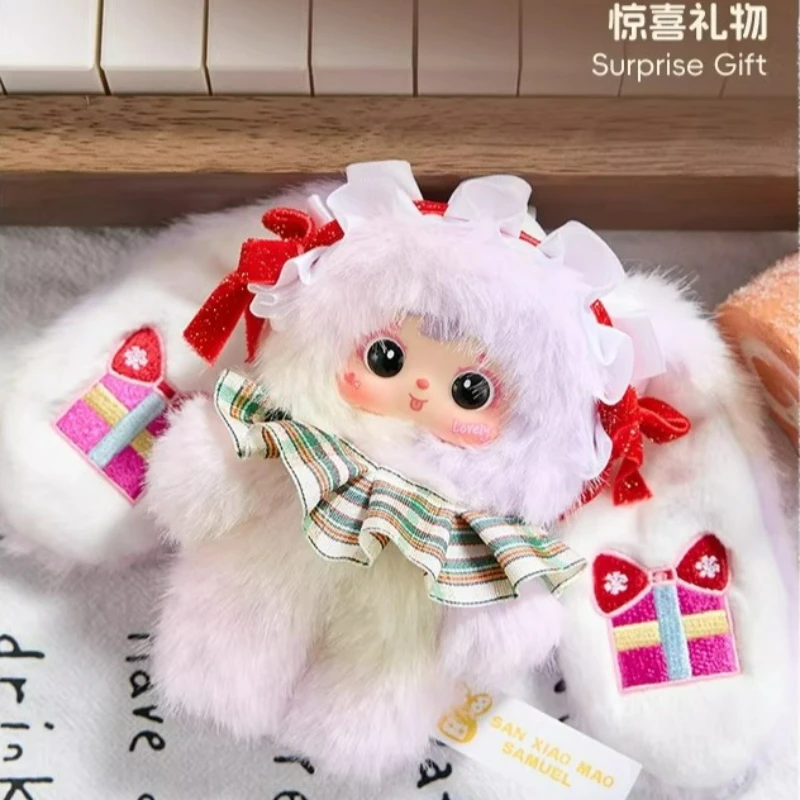 

Коллекционная игрушка-подвеска Samuel Snowy Night Tea Party Series: модная виниловая плюшевая кукла-сюрприз в закрытой коробке, мультяшный персонаж, подарок для девочки