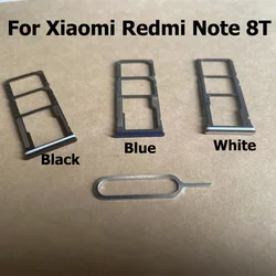 Sim Card Tray For Xiaomi Redmi Note 8T SD Card Tray Slot Holder Adapter Replacement Parts