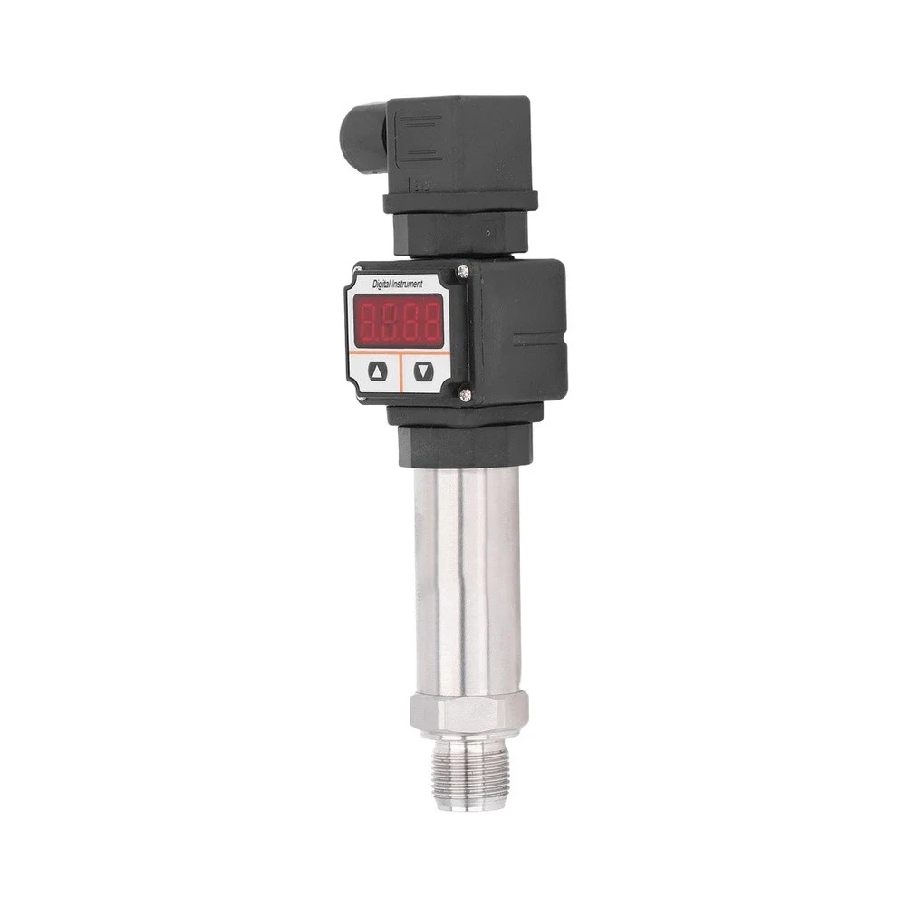For Fluid Pressure Monitoring Pressure Transmitter As Shown In The Picture 304 Stainless Steel Body Clear Digital Display