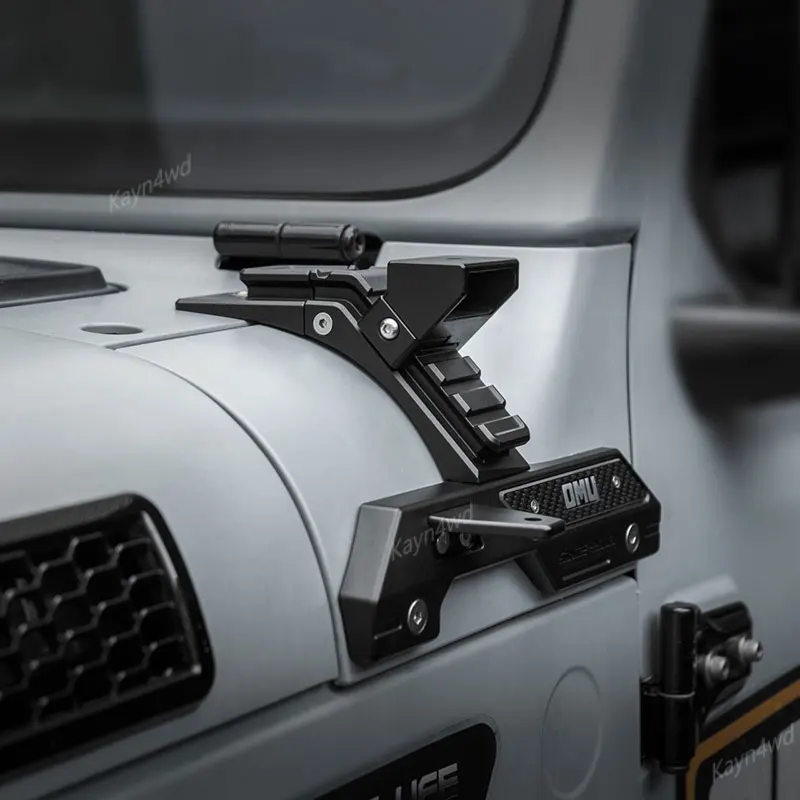 ملحقات الطرق الوعرة 4x4 سلسلة OMU من الألومنيوم نظام إضاءة عمود A دعامة تثبيت لعام 2018 + جيب رانجلر JL JT ليس لـ 4xe #4