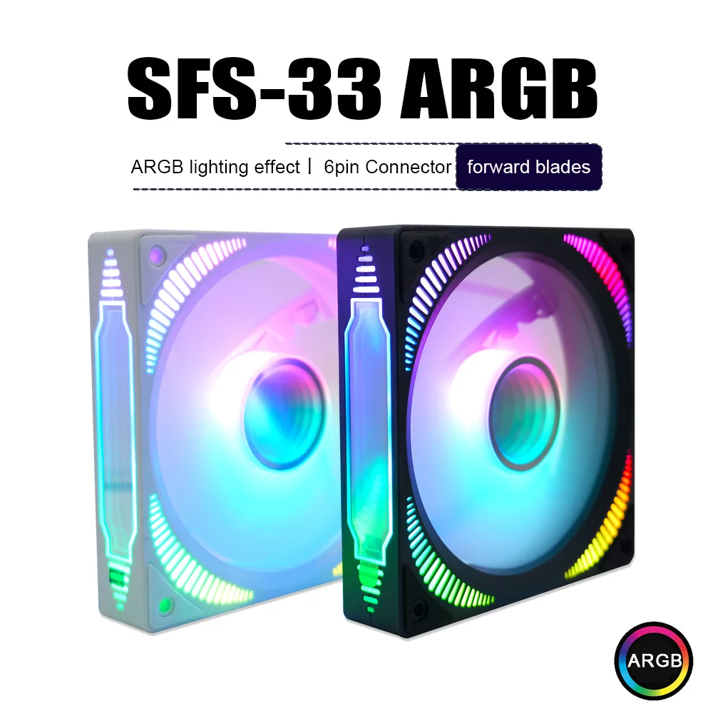 Kipas Casing PC Manmu RGB 120mm, Kipas Pendingin RGB 12cm, Radiator Pendingin CPU, Kipas Casing Komputer