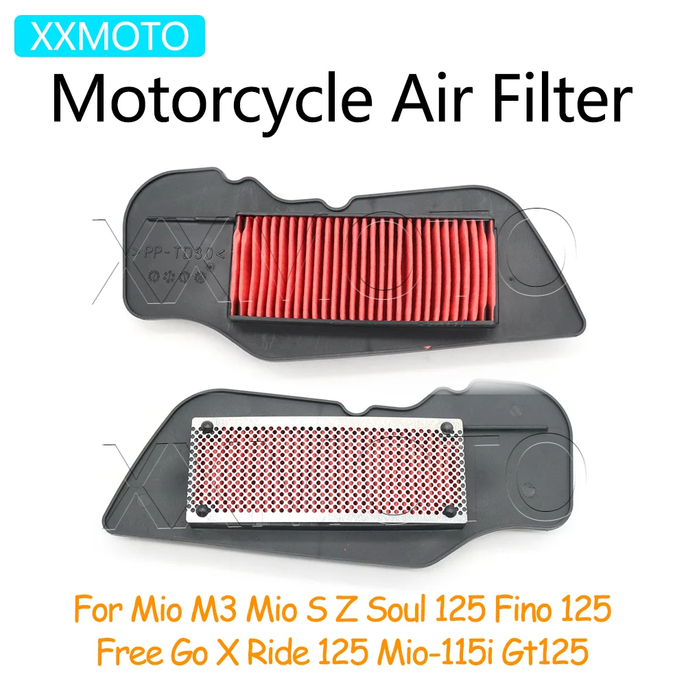 

For Yamaha Mio 115i M3 S Z Soul 125 Fino 125 Free Go X Ride 125 Mio-115i Gt125 Motorcycle Air Filter Intake Cleaner System