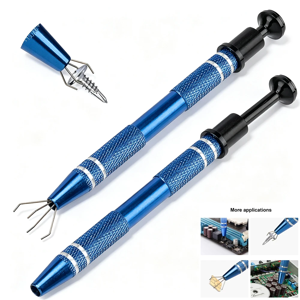 IC Chip Remover Tool Electronic Component Extractor Puller Diamond Jewelry Claw Tweezers for Small Parts Pickup Hand Tools