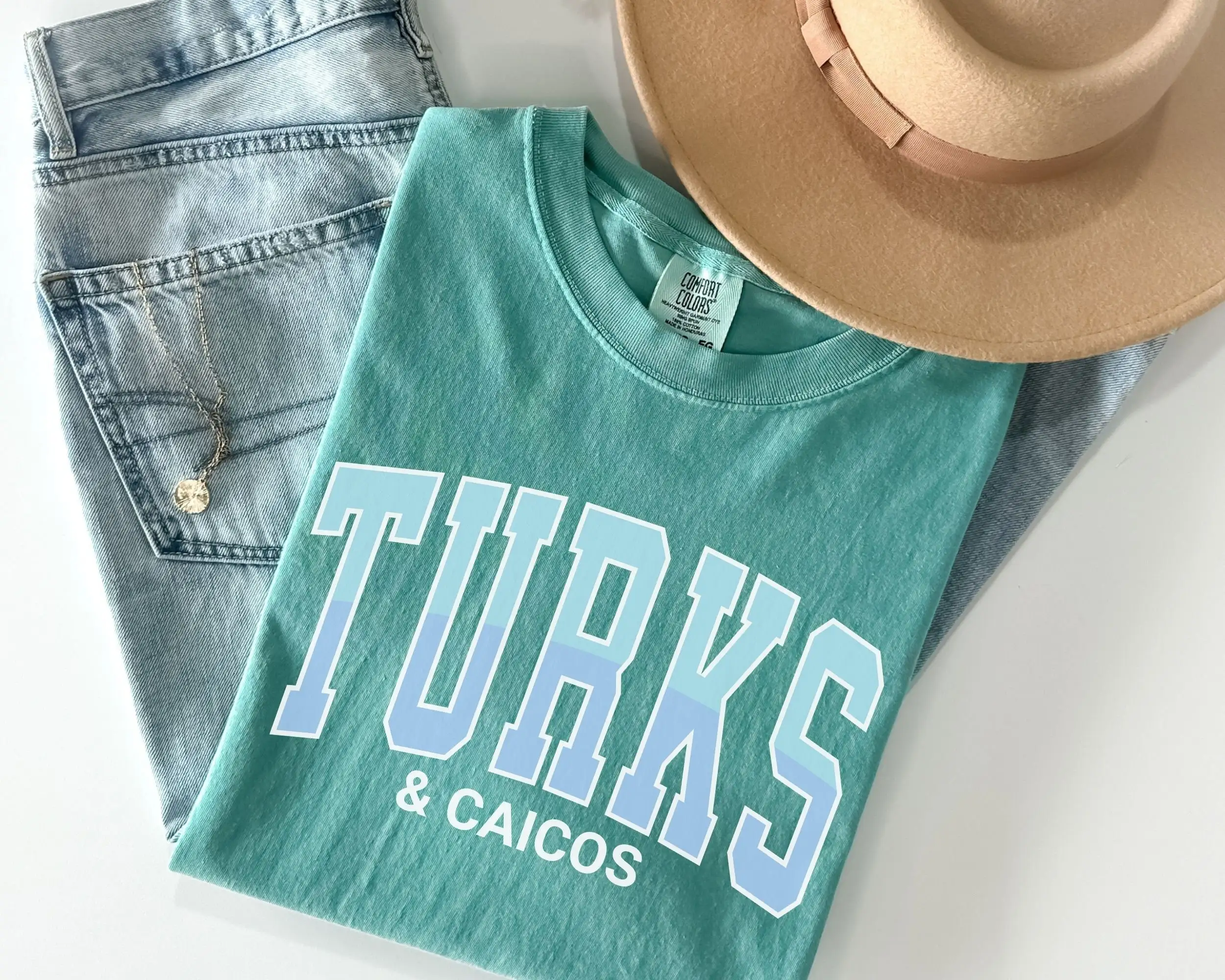 Turks And Caicos Summer Comfort Colors T Shirt Beach Caribbean Islands Providenciales Grace Bay