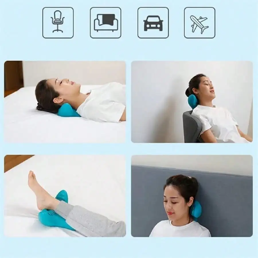 1pc Neck Massager Deep Kneading Relaxation Massager, Portable For Home And Travel