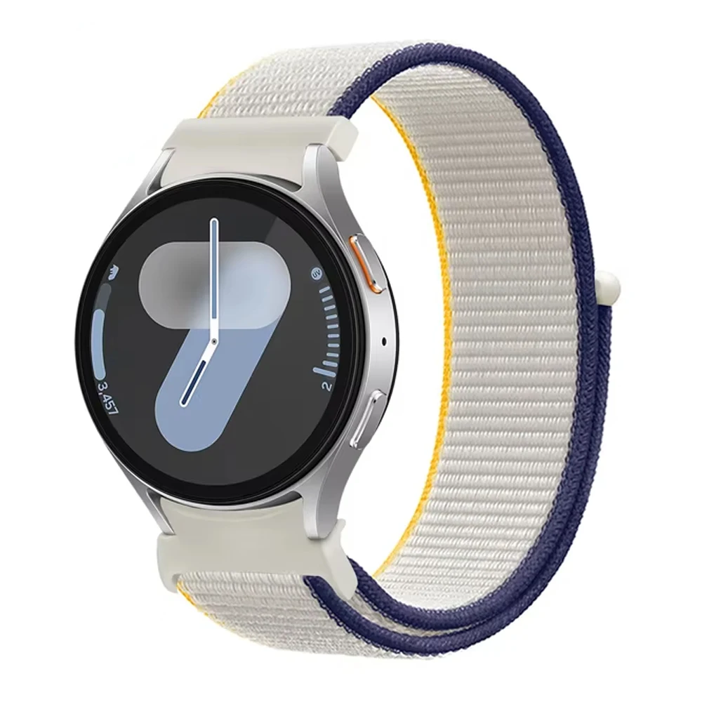 Correa para Samsung Galaxy Watch 7/6/4/classic/5 pro 44mm 40mm muñeca sin huecos Nylon deporte loop correa pulsera Galaxy Watch 6 Correa