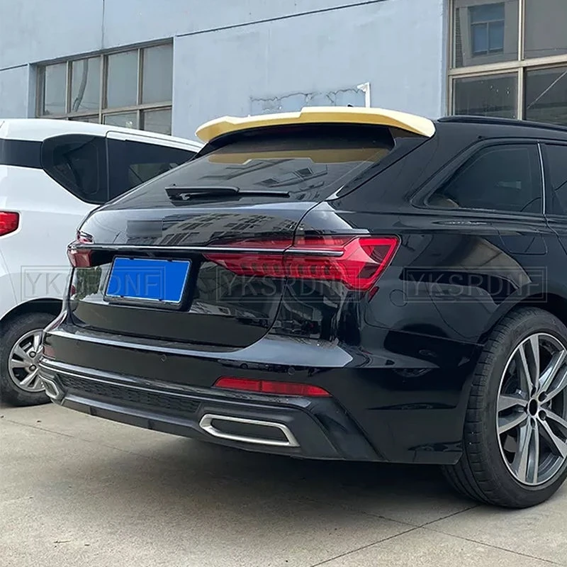 For NEW Audi A6 Avant C8 2019-2022 A6 Allroad Spoiler ABS Car Trunk Lip Wings Tail Spoiler A6 Accessories Dedicated Decoration