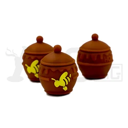 5ml 1pc Honeybee Silicon Box New Design For Storage Food Safe Brown Color Container Crafts