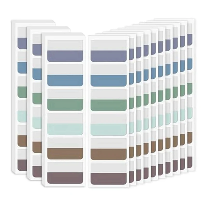 AEE7-Sticky Index Tabs Multicolor Self-Adhesive Book Tabs Writable Page Tabs Transparent For Notebooksfiles