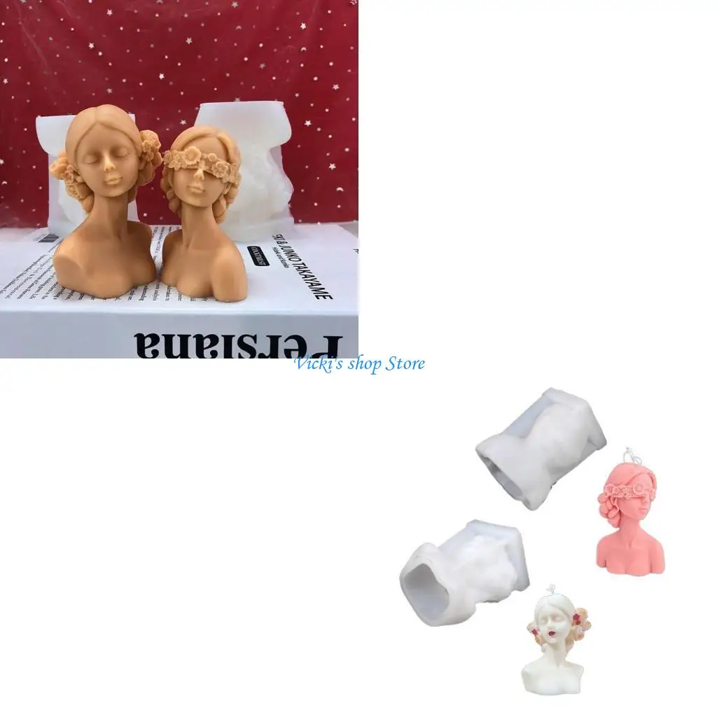 

Красота Элегантная девушка Смола Форма Дракон Ароматерапия Свеча Форма для домашнего декора