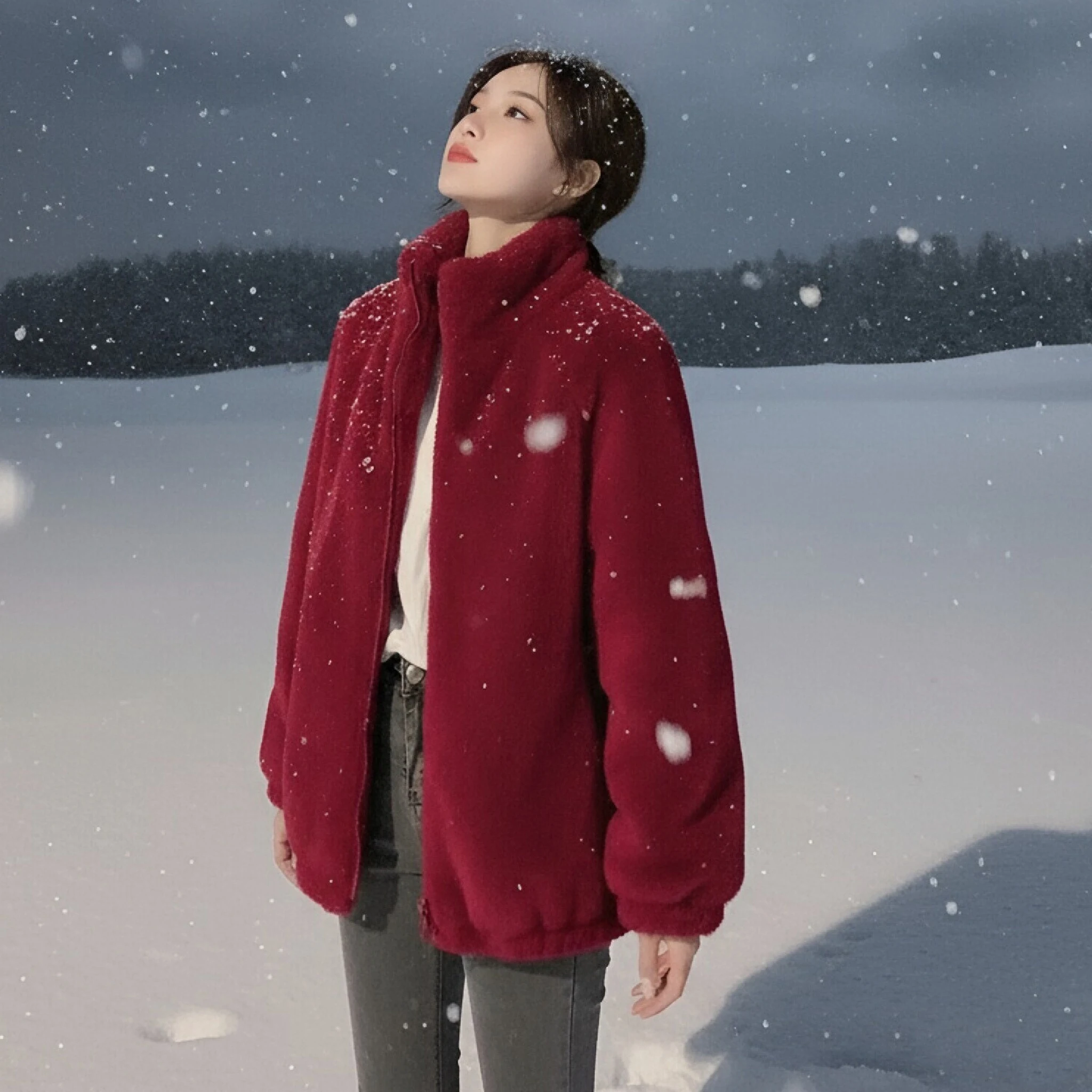 

Женское пальто. Стильное женское двустороннее бархатное пальто с карманами на осень-зиму. Теплая верхняя одежда с длинными рукавами однотонного цвета.