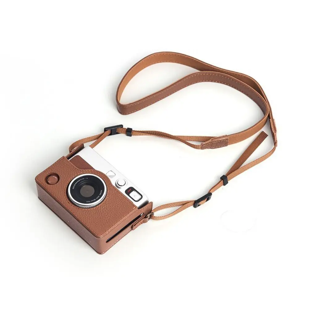 

PU Leather Instant Camera Case Shockproof Retro Storage Bag Anti Scratch Portable Protective Cover for Fujifilm Instax Mini EVO