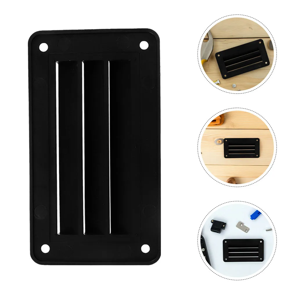 

2 шт. прямоугольные вентиляционные решетки для морских судов, нейлоновые, для лодок, автодомов, яхт, кемперов, для комфортной циркуляции воздуха, черные