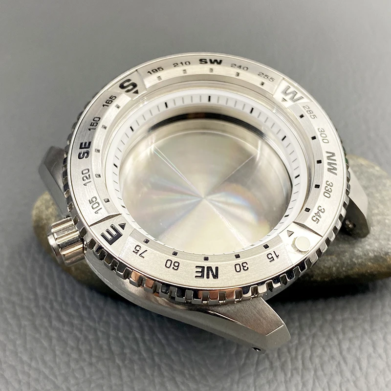 Prospex-Boîtier de montre en verre saphir japonais, mouvement automatique, couronne en argent, NH35, NH36, 4R, 6R, 45mm, SNR025, 3.8