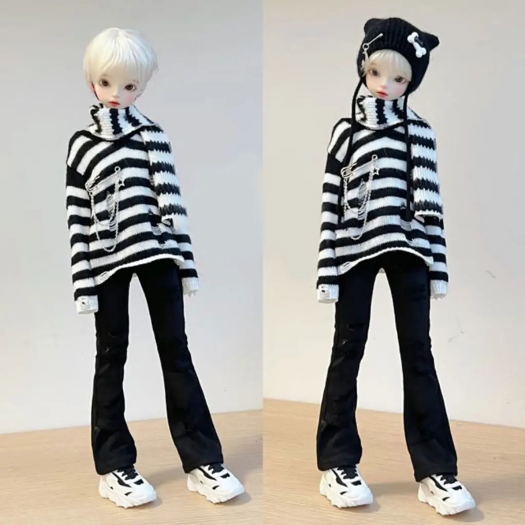 1/4 Bjd Doll Hole Sweater Versatile Pants Academy Style Pleated Skirt Graduation Dress 1/3 Bjd Doll Hat For Blythe Doll Head