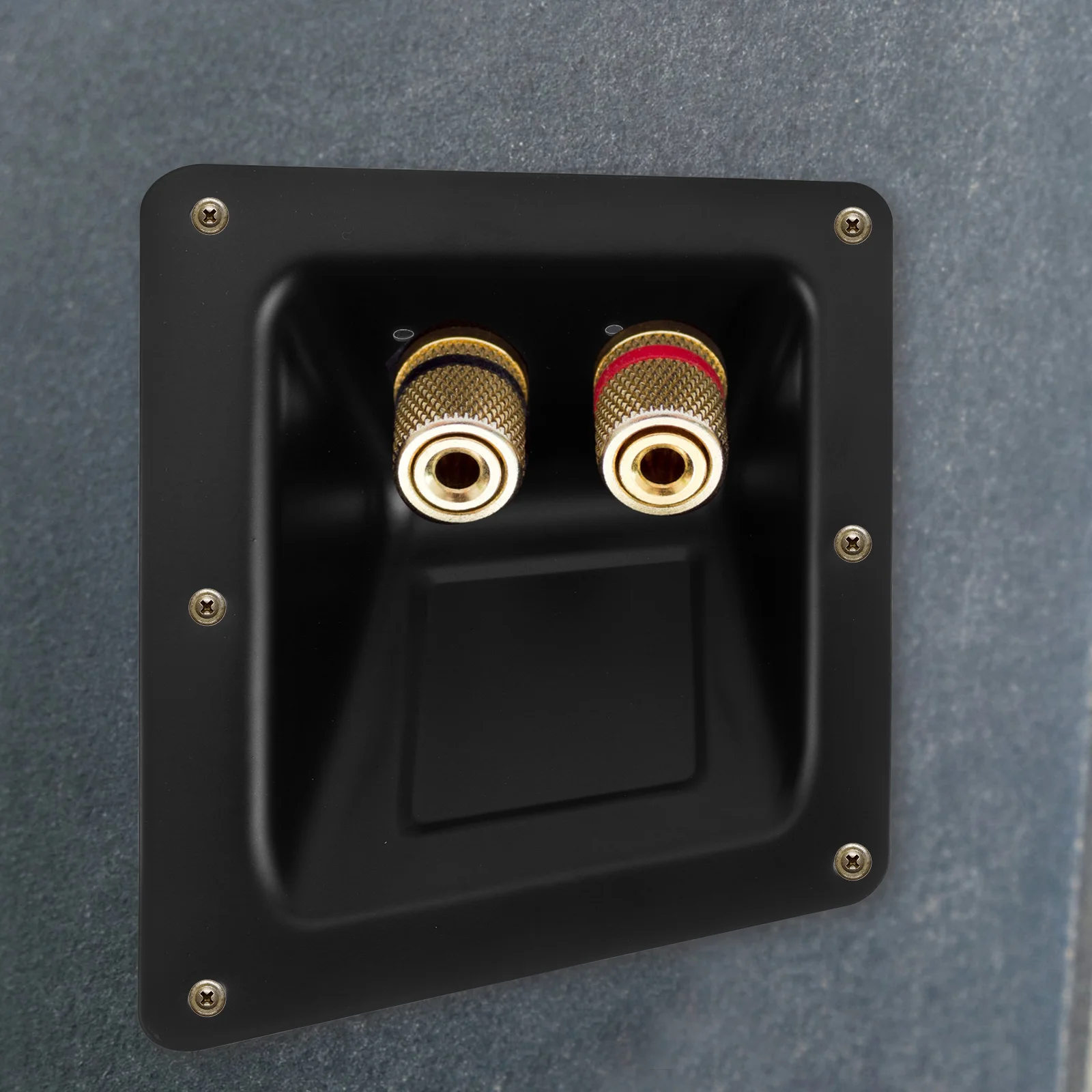 

Speaker Junction Box Iron Durable Stable Loudspeaker Terminal Box for Stage Music Performance Sound Enhancement Speaker Cable