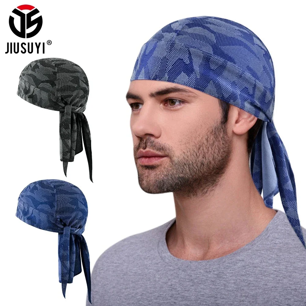 Breathable Cycling Cap Baseball Head Scarf Summer Pirate Hat Women Men Headwear Sun Protection Sport Headband Biker Accessories