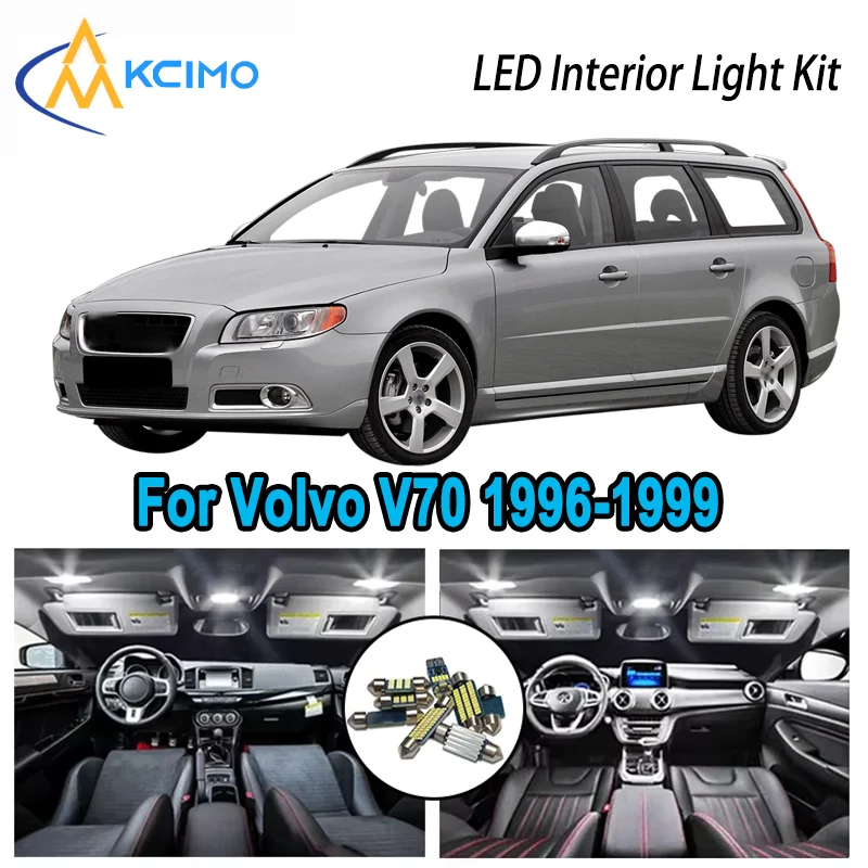 

High-Quality LED Interior Kit for Volvo V70 1996-1999 1996 1997 1998 1999 Premium Error-Free Dome Map Trunk Automotive Lamps